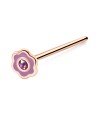 Silver Curved Nose Stud NSKA-1369